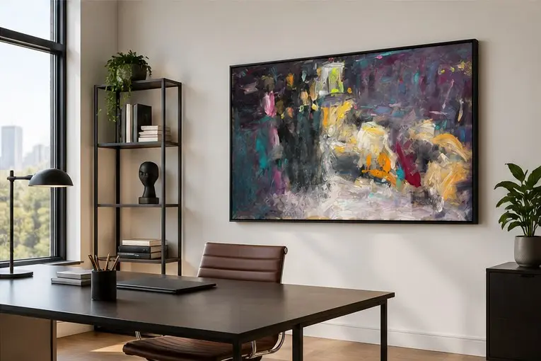 Nocturne in a home office